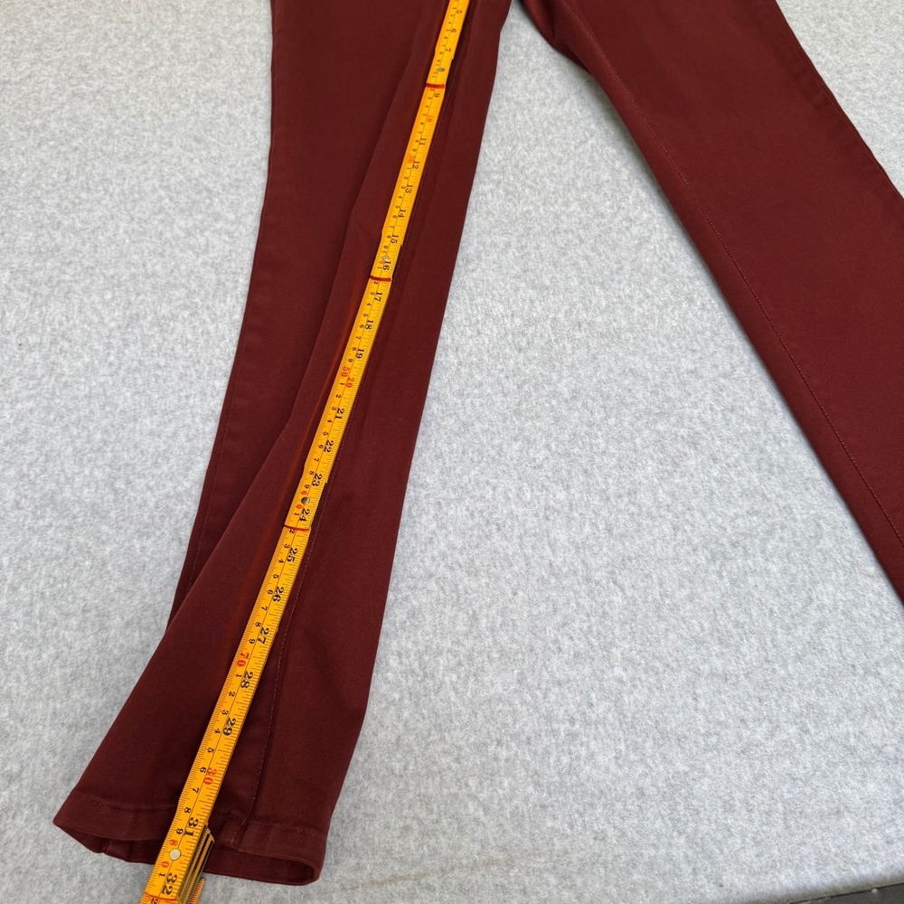 NYDJ Legging Jeans Women's 4 Burgundy Wine Stretch Skinny Made USA Soft Denim - Picture 7 of 11